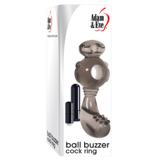 Adam & Eve Ball Buzzer Cock Ring - Smoke