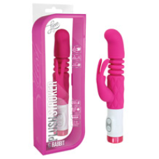 Blush Luxe G Rabbit Plush Thrusting Stroker - Pink