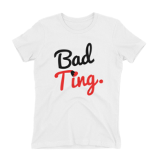 "Bad Ting" Naughty Graphic Tee (Red/Black)