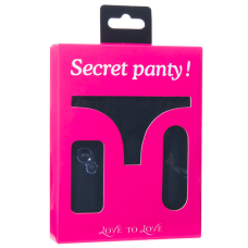 Love To Love Secret Vibrating Panty - Black